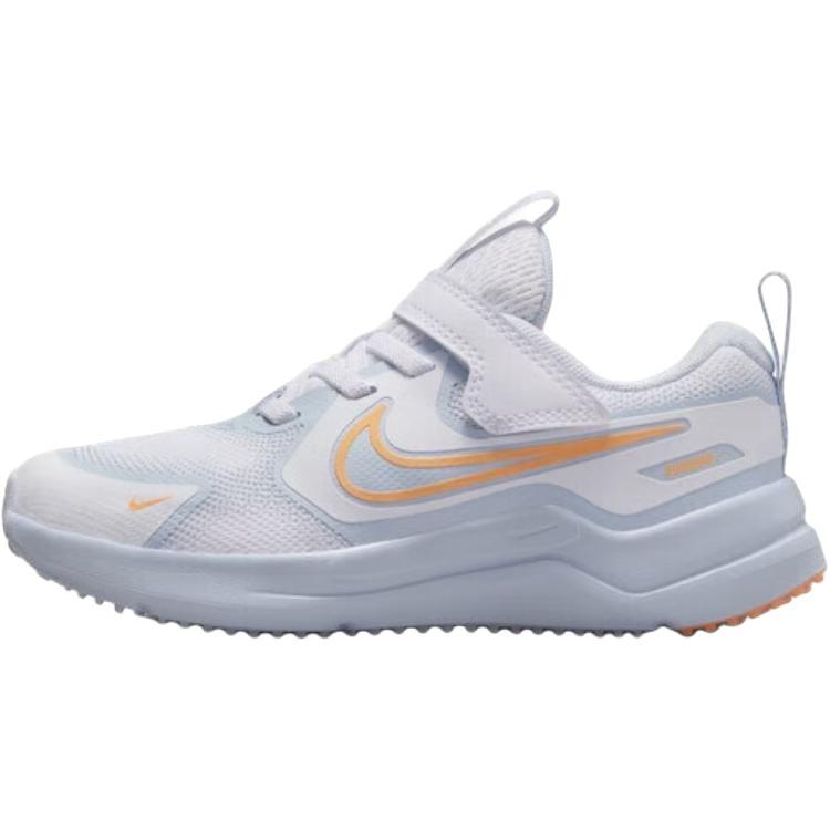 Nike Cosmic Runner Comfortable Soft Non-Slip Durable Low-Top Casual Shoes Kids Sneaker White Cream-Peach HM4400-100