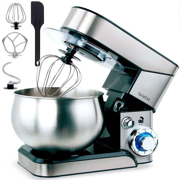 Robot Patisserie 6 Vitesses Robot Cuisine 1500W 8.5L Petrin A Pain