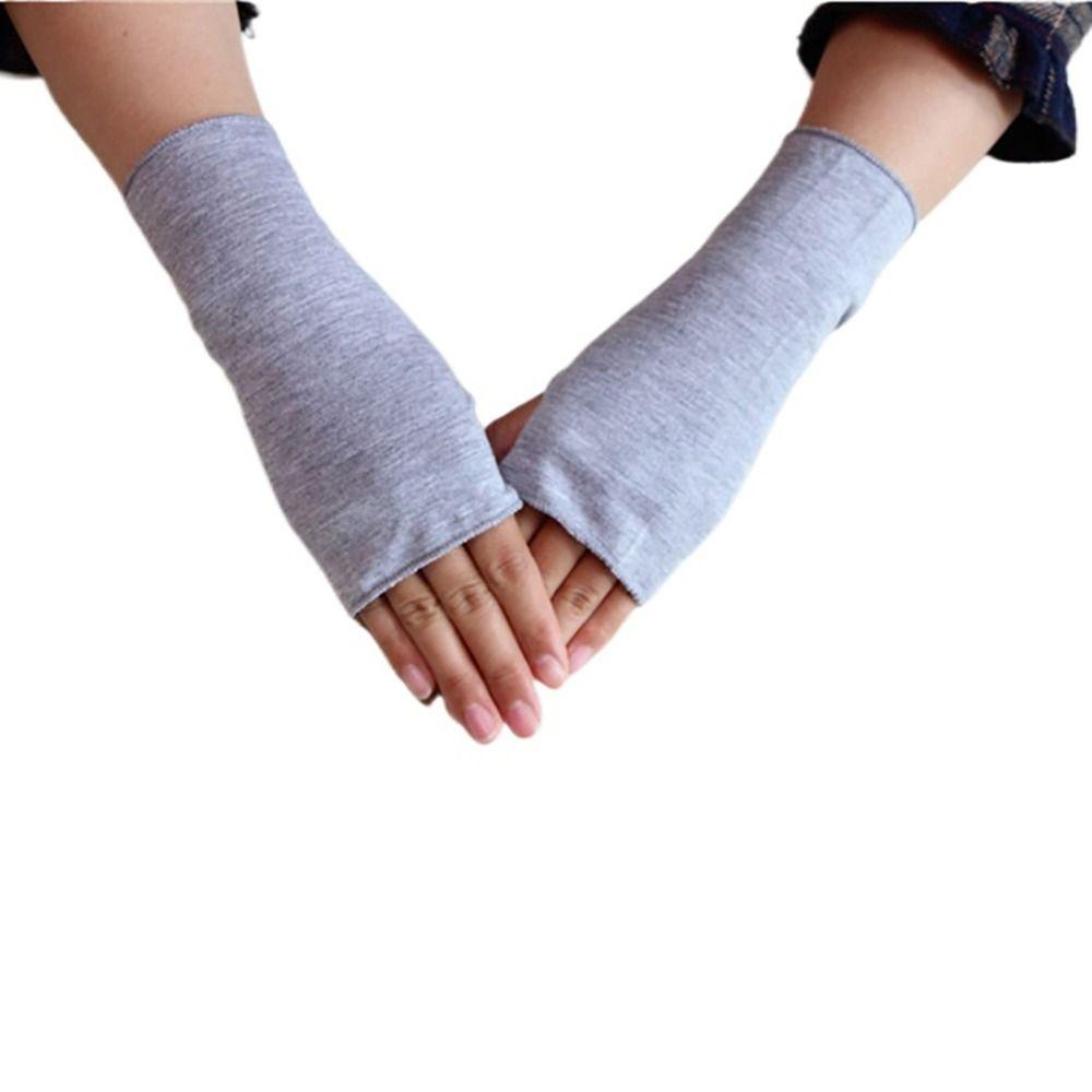 

Однотонные анти-ультрафиолетовые митенки для вождения, перчатки с половиной пальцев, солнцезащитные перчатки, перчатки без пальцев темно серый