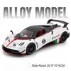 1:24 Pagani Huayra Dinastia Zonda Hp Alloy Model Diecast Sportcar Toys Front Wheel Steering Doors Opened Vehices Ornaments Gifts