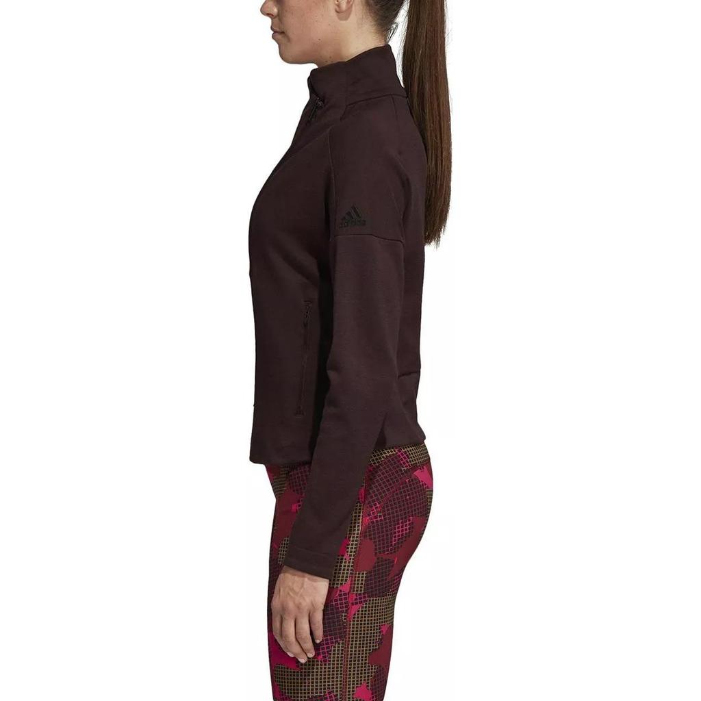 Adidas Stella McCartney Comfortable Soft Solid Color Jacket Women Jackets Night-Red Black CZ8999