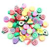 50pcs 10mm Clay Spacer Beads Polymer Loose Beads Random Colors Fruit Flower Animal Shape For Jewelry Making DIY Accessories