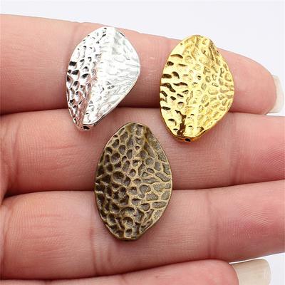 Perles Écarteurs à Motif Torsadé à Petits Trous Mini Bronze Antique Argent Fabrication de Bijoux Perles à Ficeler Séparateurs de Perles