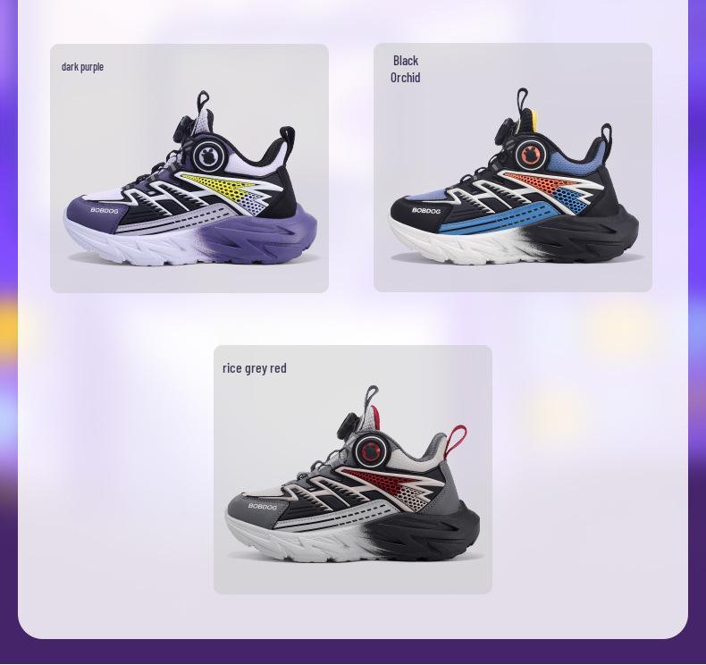 Bobodou Kids' Waterproof Leather Running Shoes for Spring & Autumn - 2025 New Lightweight Style for Boys, Sizes S, M, L