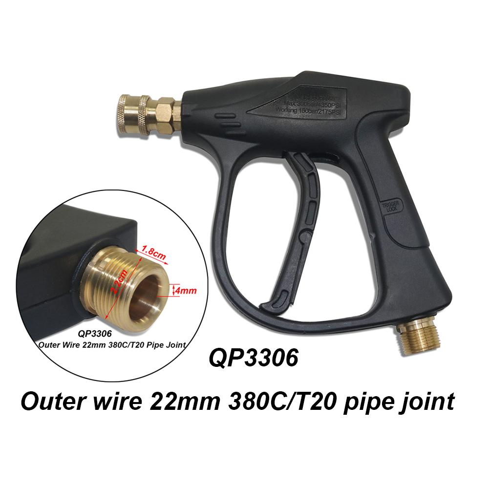 1 Pcs High Pressure Washer Gun Water Snow Foam Lance Spray Gun 5 Pcs Quick Nozzle Car Washing Kit Cleaning Tools