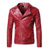 Men's 2023 Winter Casual PU Leather Jacket with Zipper Details