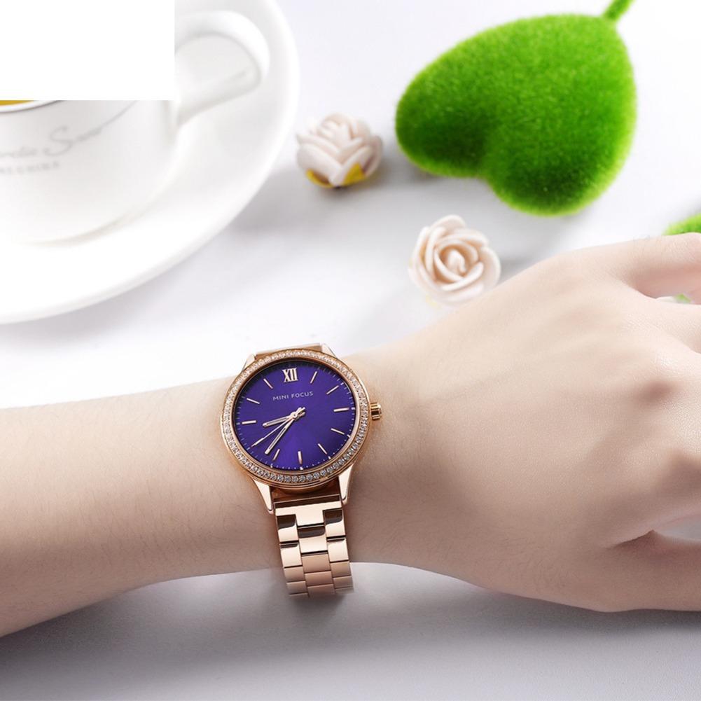 Ladies Watch Japanese Movement Luminous Waterproof Steel Strap Butterfly Buckle