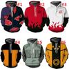 Hokage Ninjia Anime Hoodie Casual Long Sleeve Pullovers For Stylish Comfort Uk