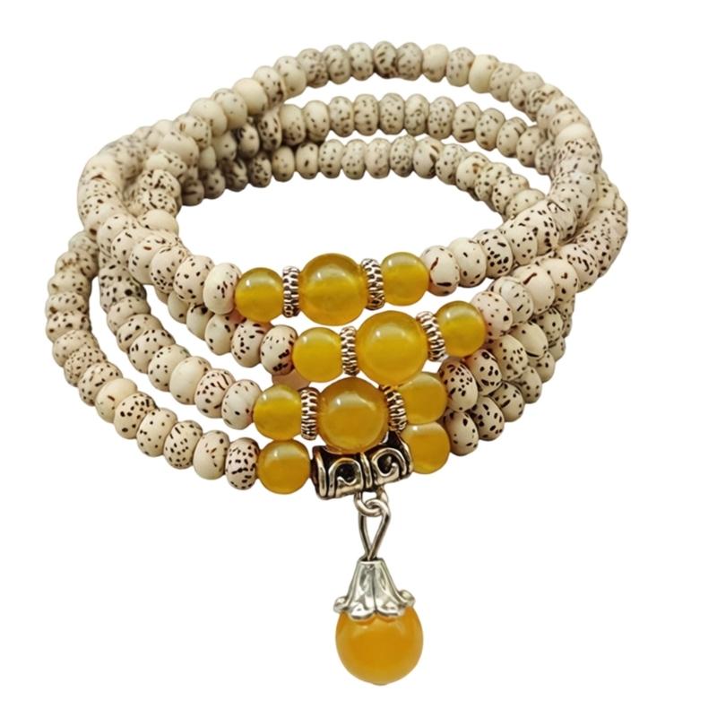 Натуральный Звезда Луна Бодхи Деревянные Бусины Ручная Работа Буддийский Браслет Для Осознанности И Йоги