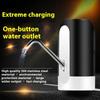 1Pc Black/White Automatic Water Bottle Pump USB Charging One Button Switch of Dispenser Hand Press Water Pumps Kitchen Drinkware