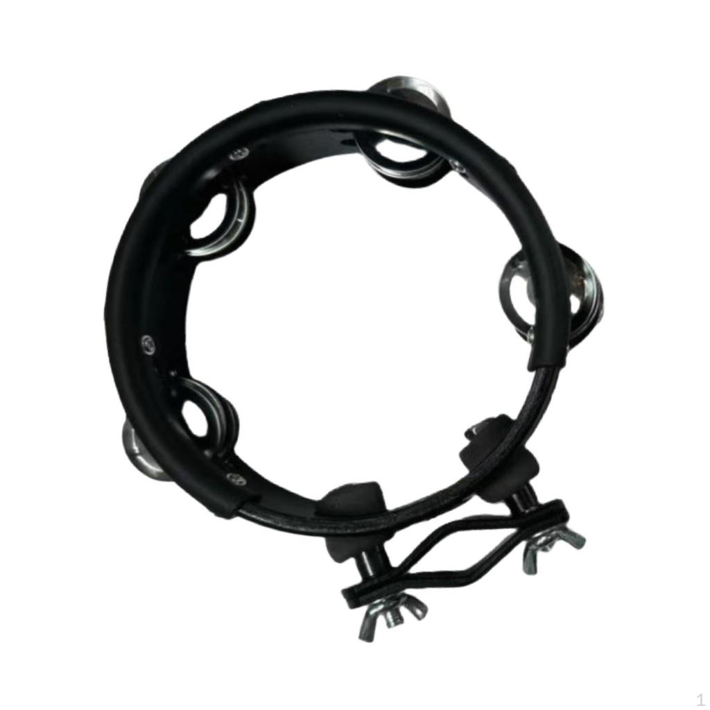 Compact And Practical Hand Percussion Tambourine for Drums, Cymbal Stand, Ideal A Party, Wedding
