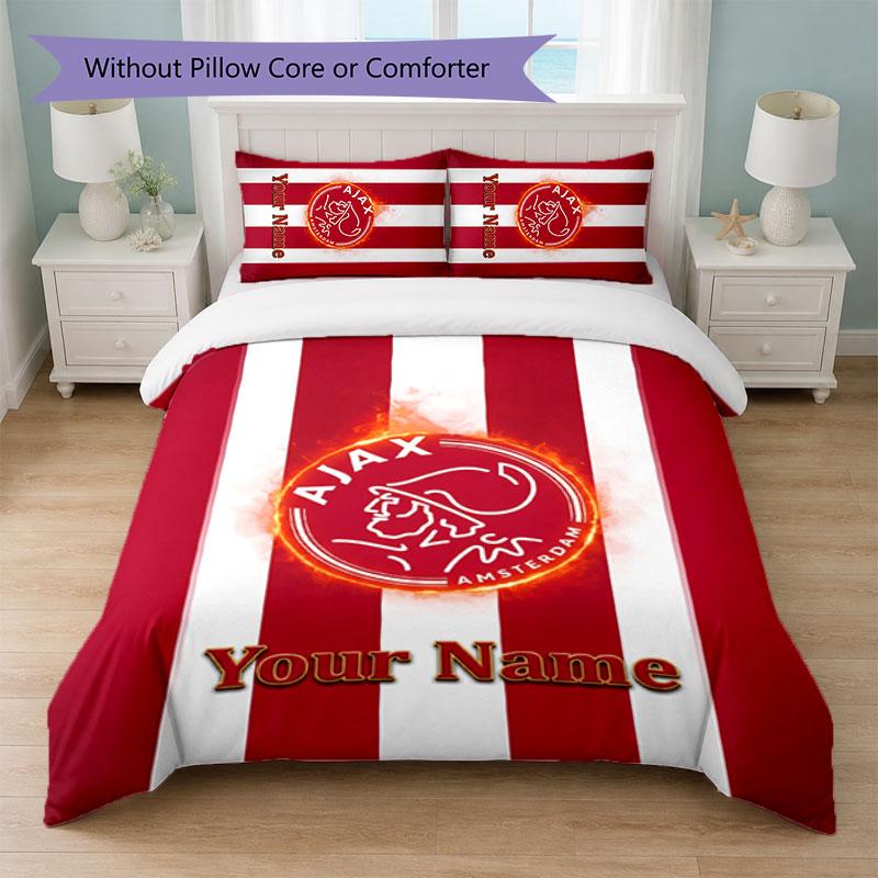 Ajax Amsterdam Custom Name Text Bedding
