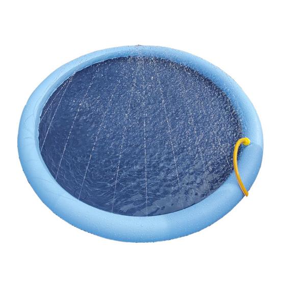Water Splash Pad for Kids Dogs Leakproof Splash Pool Adjustable Water Spray Mat for Toddlers Outdoor Summer Toy