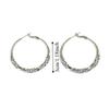 Exaggerated Hoop Earrings Light Luxury Women Ear Jewelry Temperament Large Round Earrings  Party