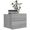 VidaXL Bedside Table Sonoma Grey 40x30x30 Cm Engineered Wood815413