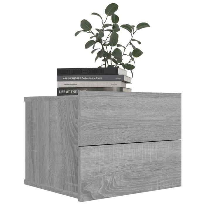 VidaXL Bedside Table Sonoma Grey 40x30x30 Cm Engineered Wood815413