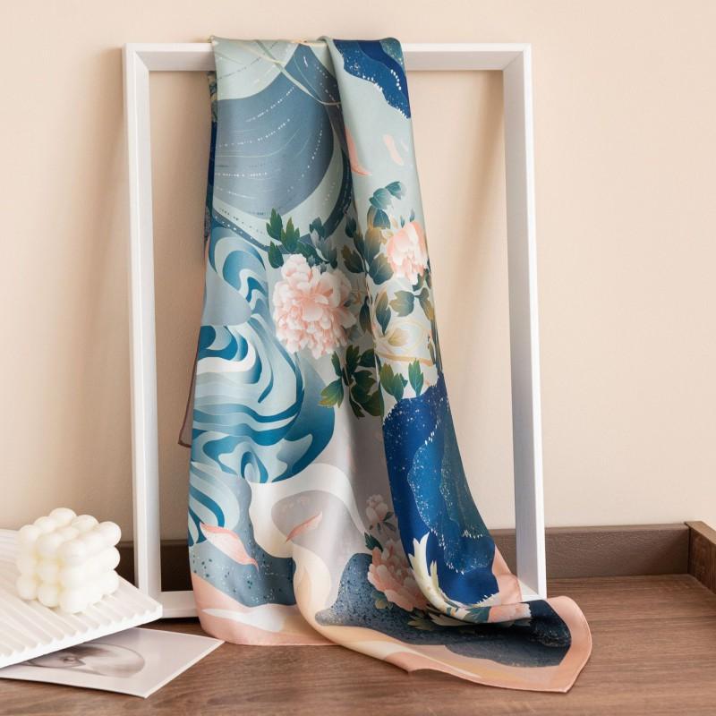 Mulberry Silk Scarf 2025 Square Shawl Teacher Birthday Gift