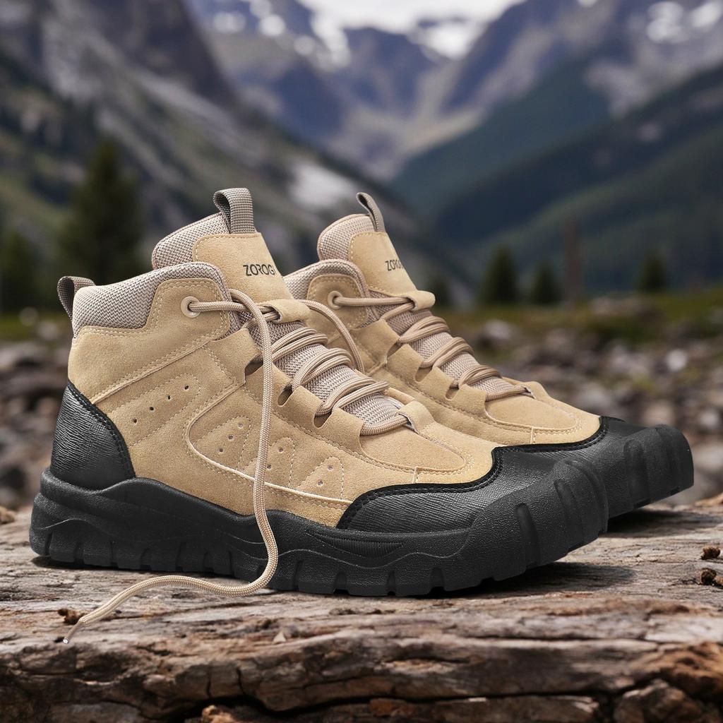 TUINANLE Men's Hiking Boots Outdoor Camping Climbing Shoes Trekking Sneakers for Men Casual High Top Boots