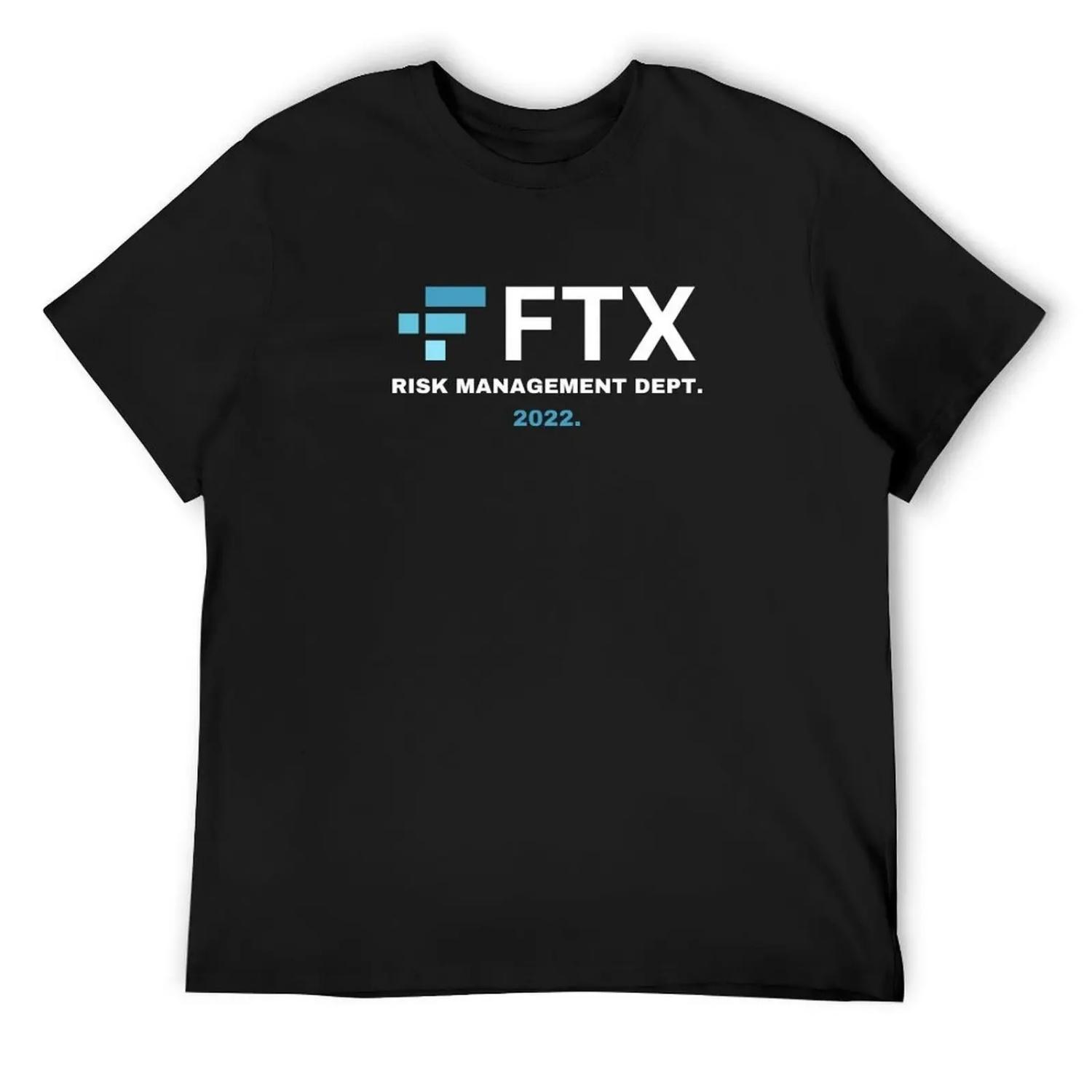 Футболка с графическим принтом FTX Department of Risk Management, оверсайз, смешные футболки с мемами, футболка на заказ, футболка для мужчин XXXXXL разноцветный