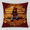 Celebrity Kanye Omari West Cushion Cover Short Plush Cushion Cover Double Sided Print Washable Sofa Pillowcase Home Decor Gift