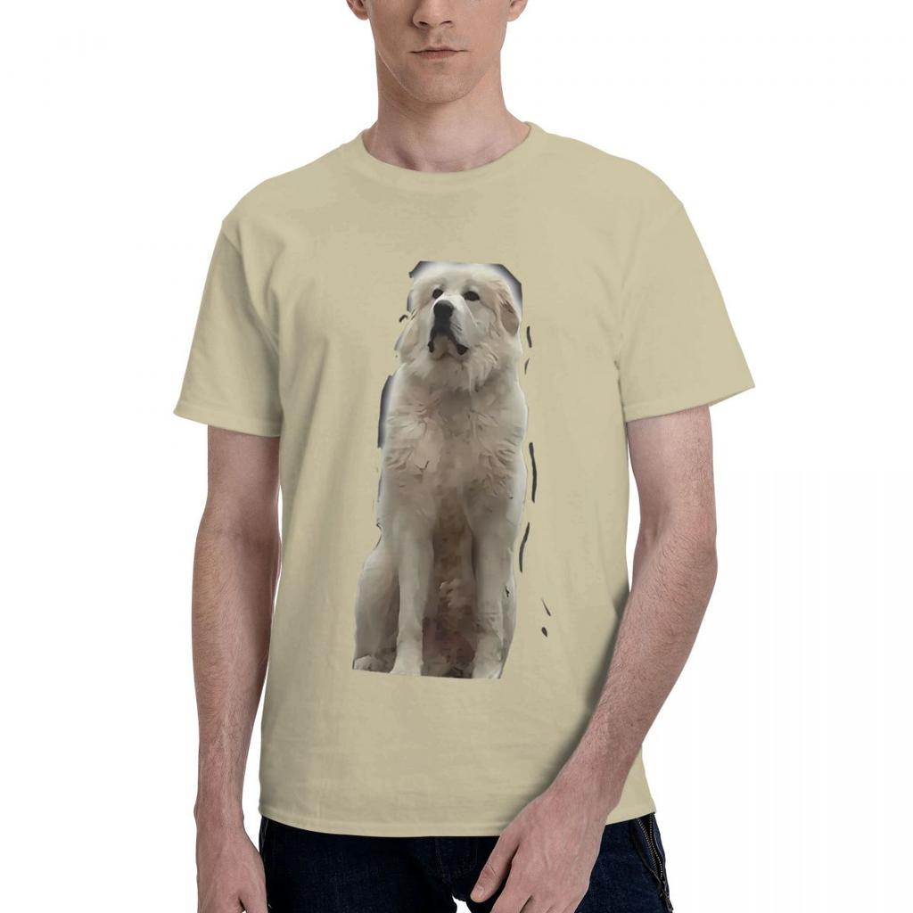 Great Pyrenees Dog 100 Cotton Casual Breathable Confortable Totoro Mens Designer Clothes Men TShirt