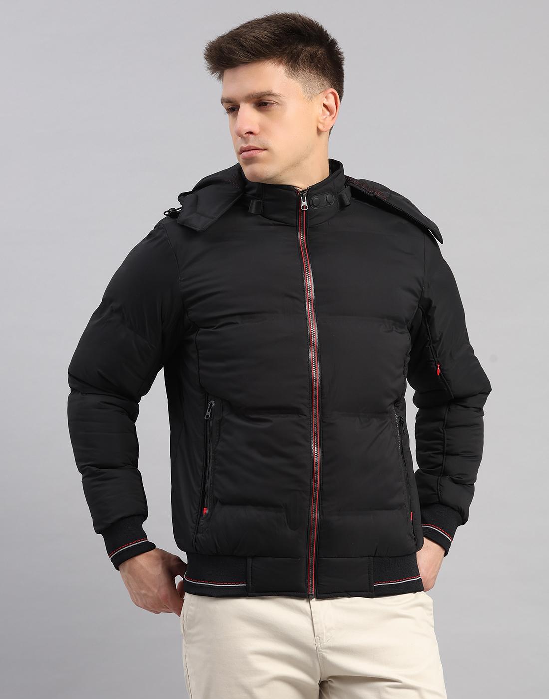 Monte Carlo Men s Mandarin Collar Full Sleeve Jacket M чёрный