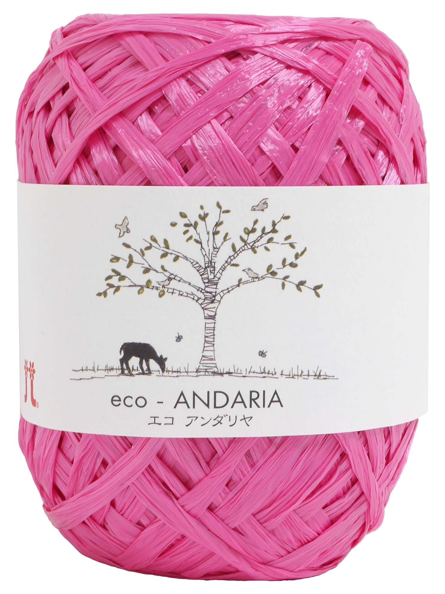 

Hamanaka Eco Andalya Thick set 0200 Craft, col.46, Pink, 40g, Approx. 80m, 5-ball