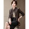 D.F.DEAR Women's Retro Stand Collar Short Jacket