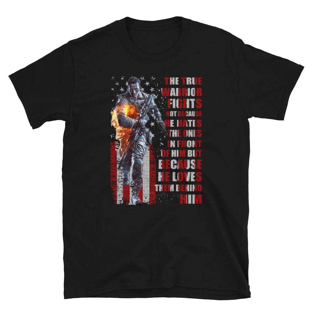 True Warrior US VETERAN Awesome Graphic Classic M