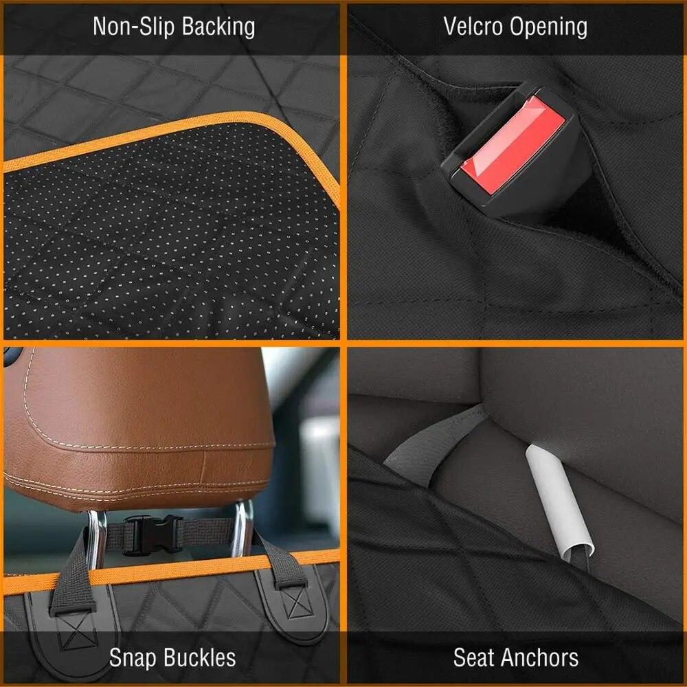 Pet dog back seat protection cover for dogs, dirt and pet car fur car seat cover waterproof scratch-resistant non-slip hammock