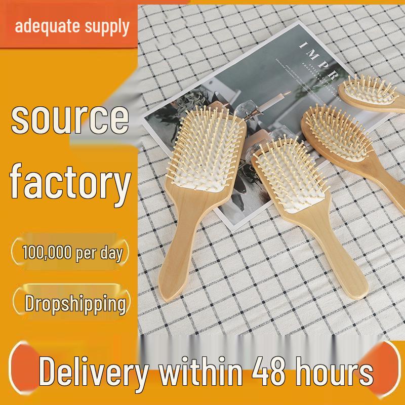 

Wooden Comb Set: Airbag Comb, Smoothing Comb, Needle Comb, Hairdressing Comb in Stock Small Oval