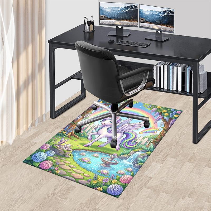 1PC Unicorn Fantasy Extra Large Non-Slip Floor carpet, Office, family, bedroom, Studio - Large Area RugJ0363