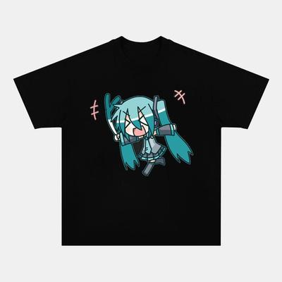 Hatsune Miku Kawaii Waifu Chibi T-Shirt Unisex Anime Virtueller Pop-Idol T-Shirt S-4XL