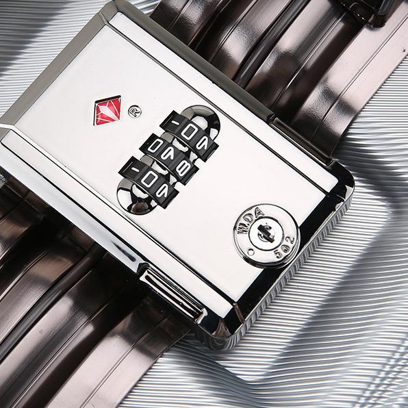 26-Zoll Aluminiumkoffer mit Fall- und Verschleißfestigkeit, Universelle leise Rollen - Ideal für Damenreisen