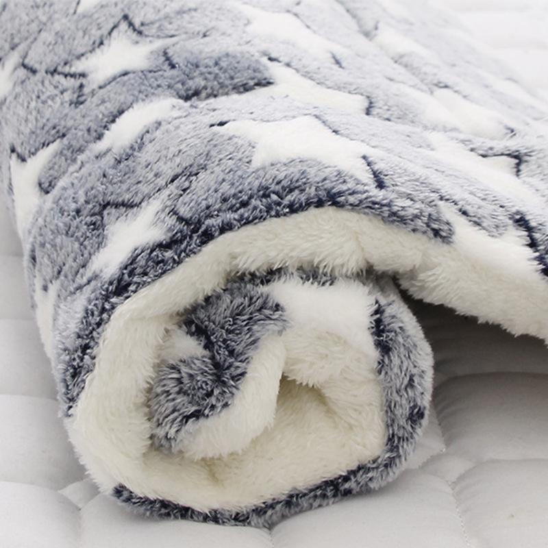 Weiche, warme Schlafmatten für Haustiere, Winter-Hundebettunterlage, Haustierdecke, Matratze, Welpen-/Katzen-Schlafmatte, schön für kleine und große Hunde, Heimteppich