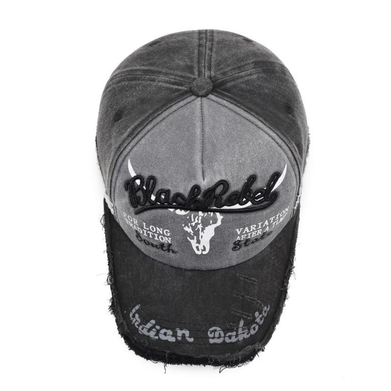 Washed retro baseball cap, made old and adjustable sun hat