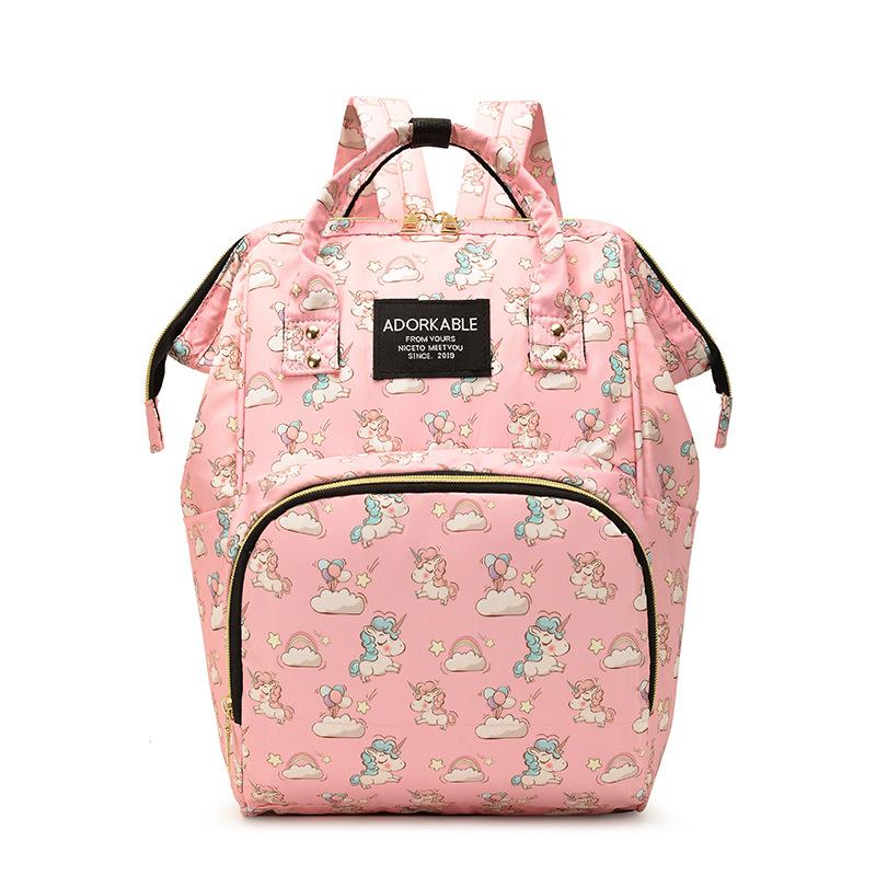 Mommy Bag 2024 New Large Capacity Storage Mom Bag Backpack Fashion Lightweight Multi-Functional Mother And Baby Bag