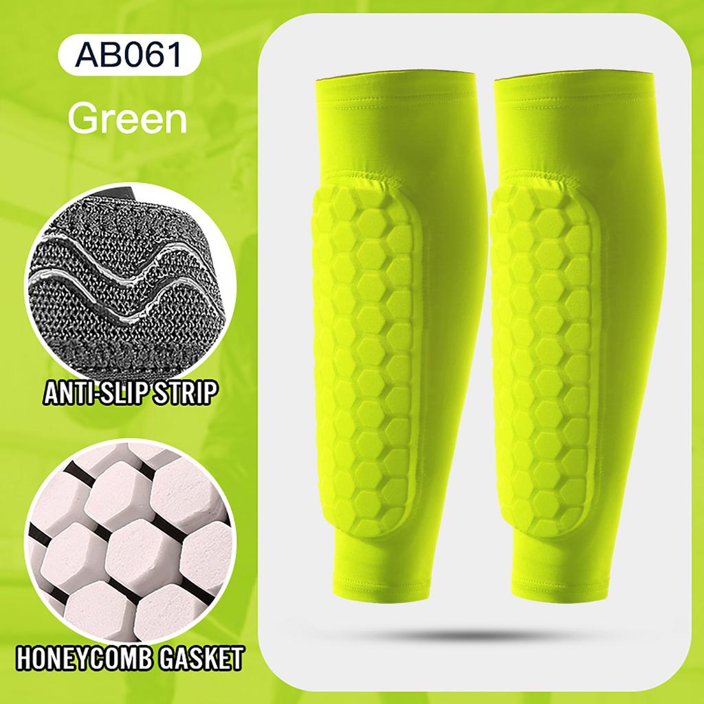 1/3 Pcs Leg Sleeves Shin Guards Shockproof Honeycomb Nylon Support Sock Shin Protector Soccer Gear Soccer Shields Sports Legging