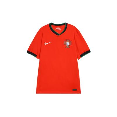 Besticktes Kontrast-Passform Kurzarm-Fußballtrikot Herren Tops FJ4275-657