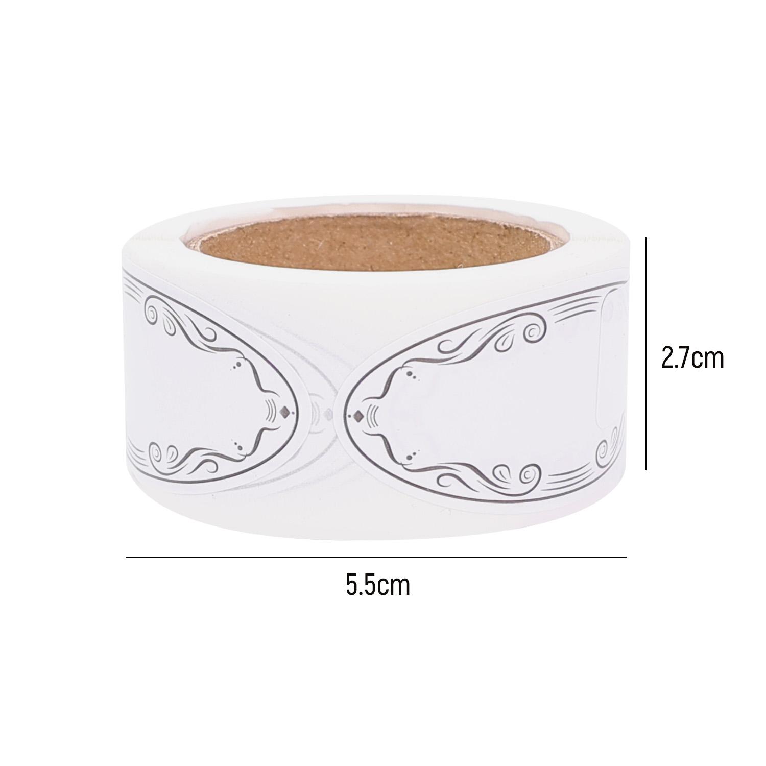 Étiquettes Alimentaires Inscriptibles Rouleau d'Autocollants Auto-Adhésifs Vierge Pour Pots Récipients Boîtes de Stockage Alimentaire de Garde-Manger Étiquettes Nom Date (as the picture,2Rolls-300pcs)