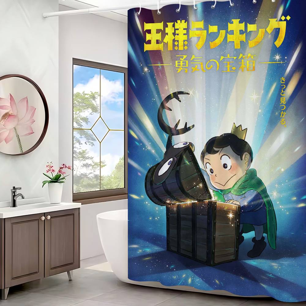 Ranking Anime Shower Curtain, Bathroom Decorative Shower Curtain, Waterproof Shower Curtain With Hooks