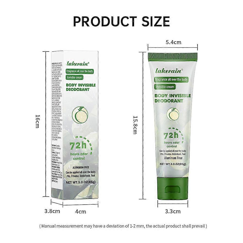 Dames Deodorant Crème, Geur Verwijderende Onzichtbare Crème, 72 Uur Geurcontrole voor Oksels en Gevoelige Delen, Volledige Lichaamsdeodorant voor Vrouwen