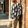 Men's Long Sleeve Shirt for Halloween Casual Wear