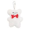 Cute Cartoon Bowtie Puppy Plush Keychain Couple Backpack Pendant Doll Creative Small Gift