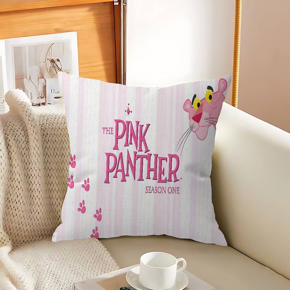 Cartoon P-Pink P-Panther Personalisierte Kissenhülle Kinderzimmer Wilde Party Deko Kissenbezug Kindergeburtstag Dusche Geschenk