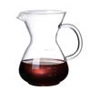 High-Heat Borosilicate Glass Coffee Pot with S-Handle and Mocha Measuring Scale