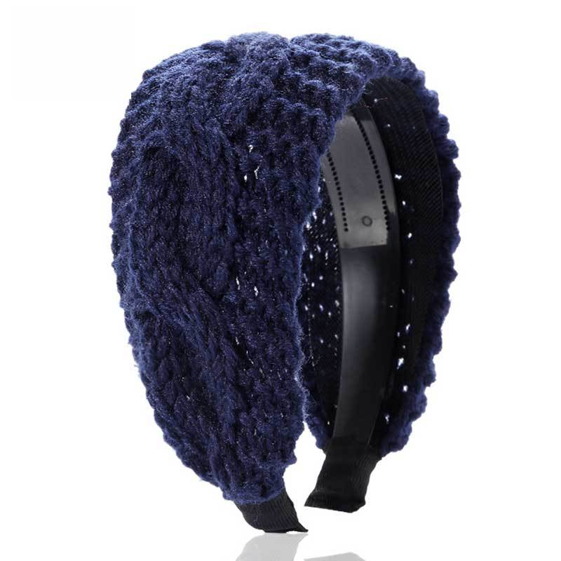 Warm Wide-brimmed Headband  Autumn and Winter Wool Hairpin  Skiing  Covering White Hair  Knitted Hair Accessories  Diademas