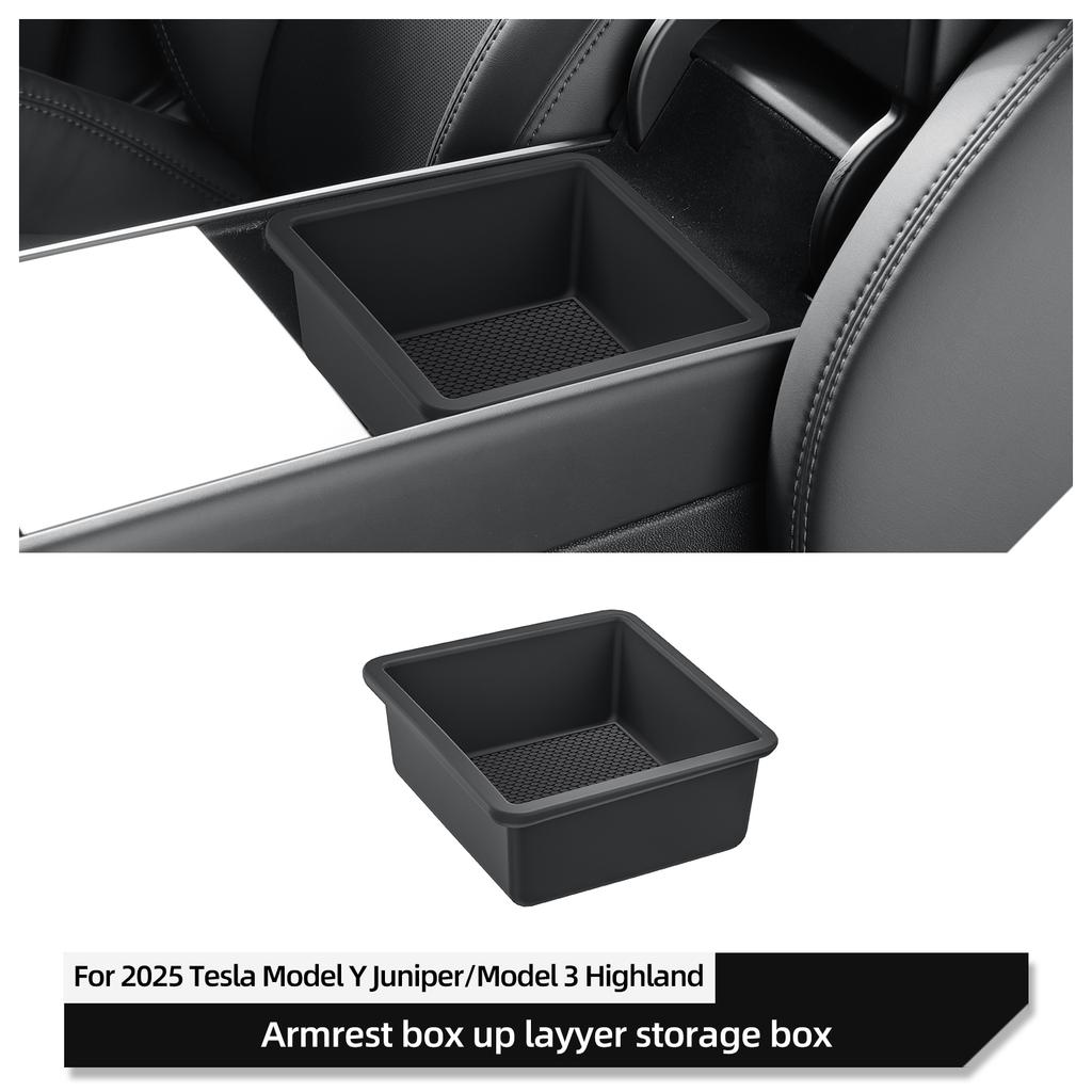 for Tesla Model Y Juniper/Launch 2025 Center Console Armrest Storage Box Model 3 Highland 2024-2025 Car Storage Organizer Case