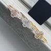 Luxury Diamond Four-Leaf Clover Bracelet - Elegant Valentine's Day Gift