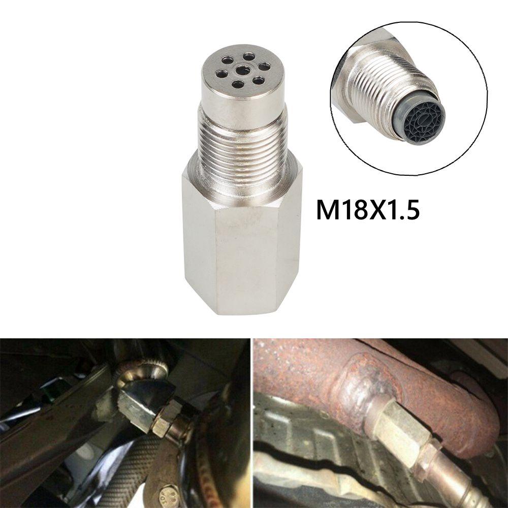 Silver Sensor Spacer Adapter Mini O2 Sensor Spacer Suitable Extension Filter  Car